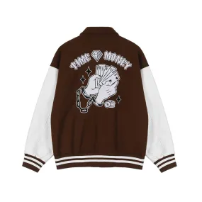 Time is Money Varsity Jacket