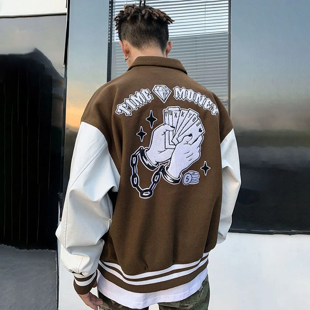 Time is Money Varsity Jacket