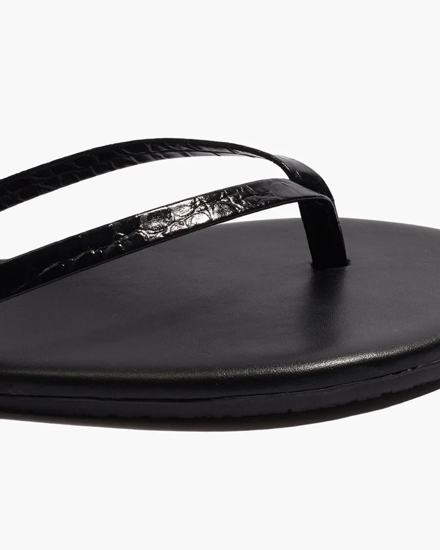 TKEES X NILI LOTAN - Black Croc