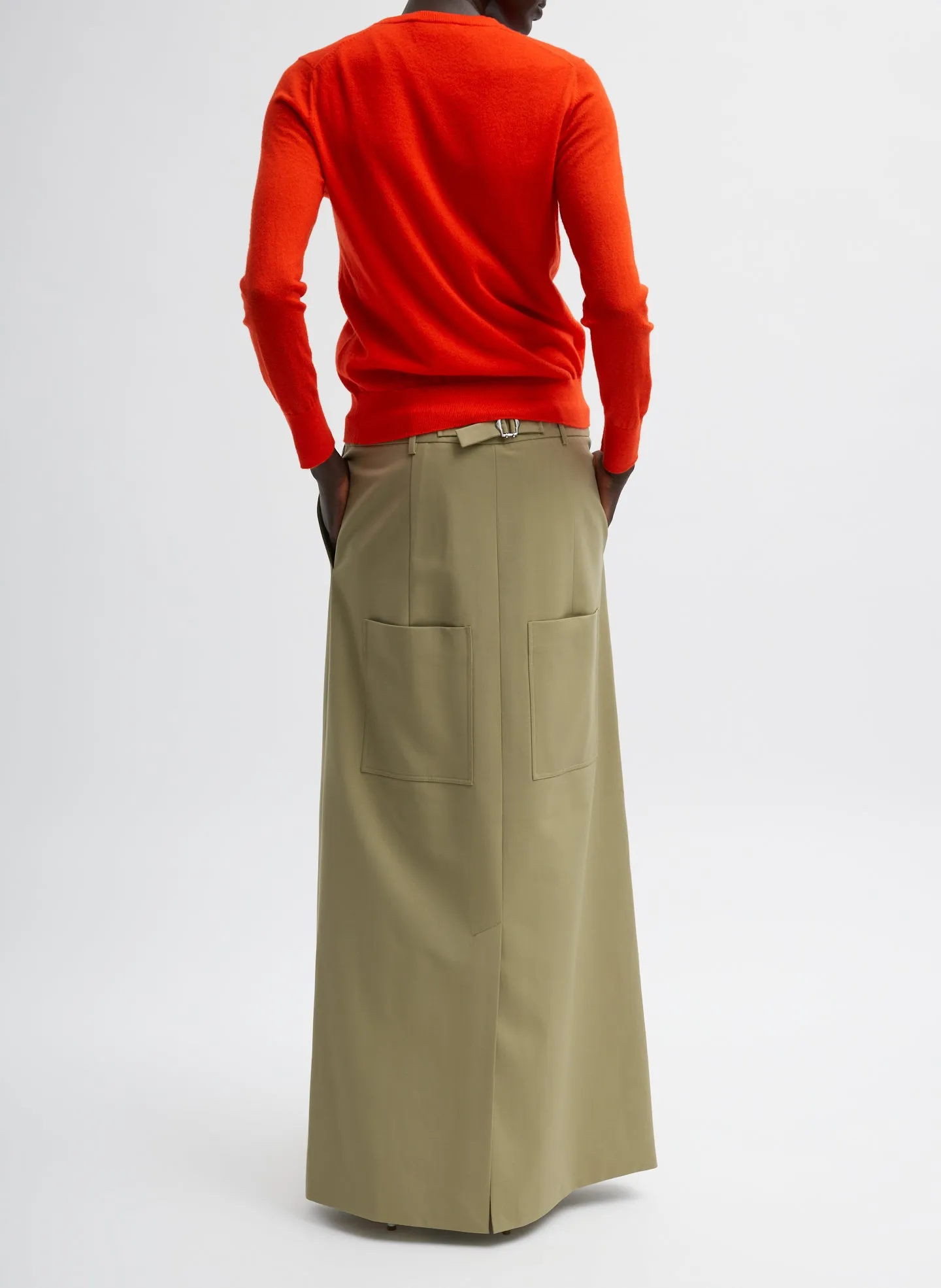 Tropical Wool Convertible Overall Skirt