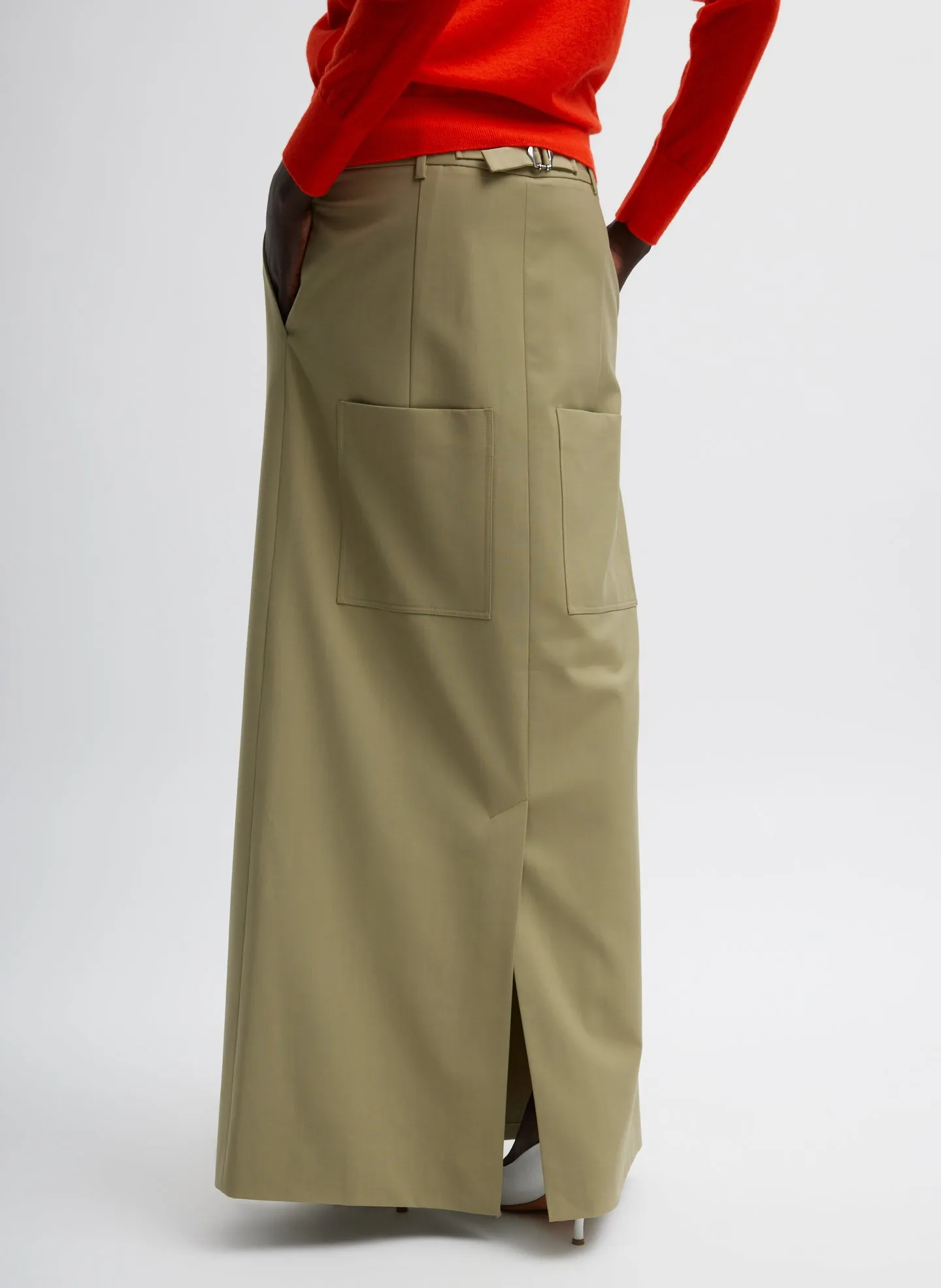Tropical Wool Convertible Overall Skirt