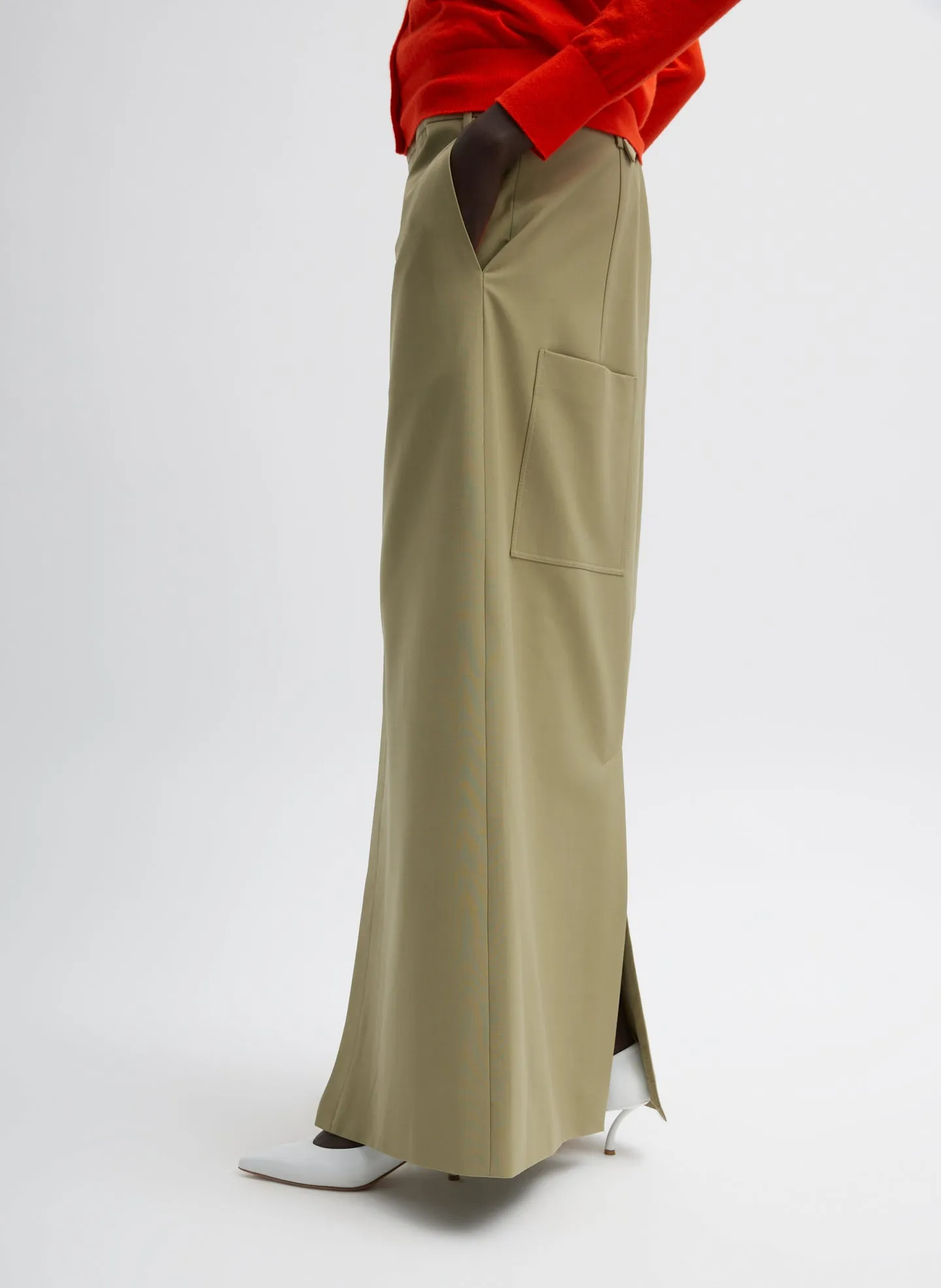 Tropical Wool Convertible Overall Skirt