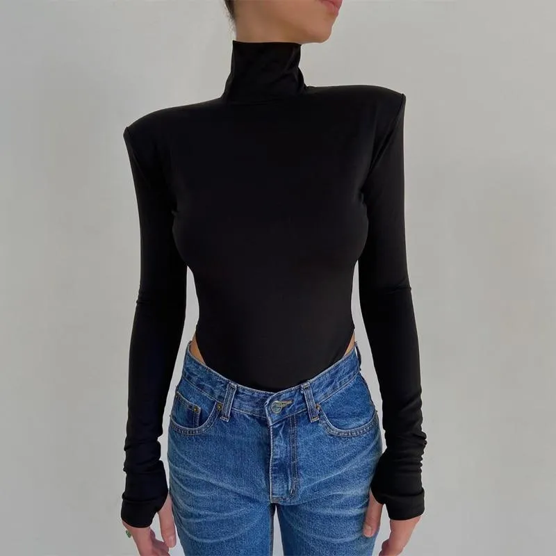 Turtleneck Backless Bodycon Bodysuit