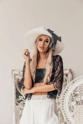 Twiggy Black Lace Boobtube Bra