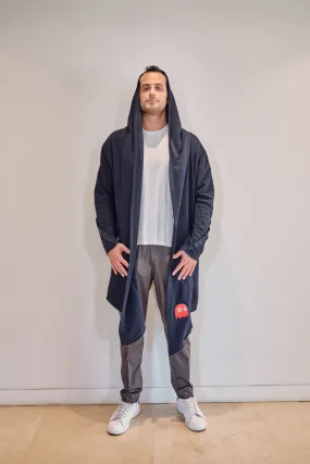 UNISEX NAVY BLUE LONG HOODIE HOD007