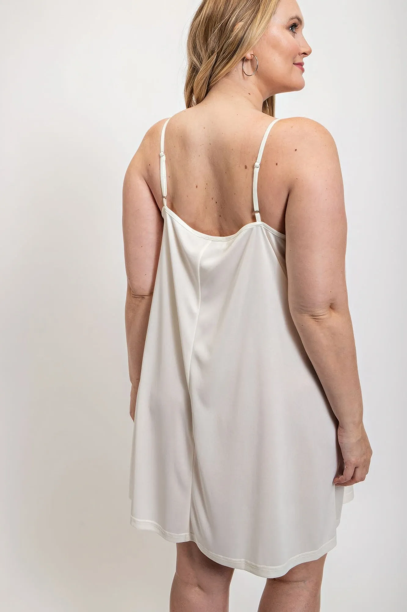 V-Neck Slip Dress with Adjustable Straps