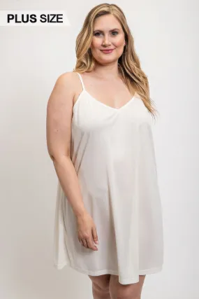 V-Neck Slip Dress with Adjustable Straps
