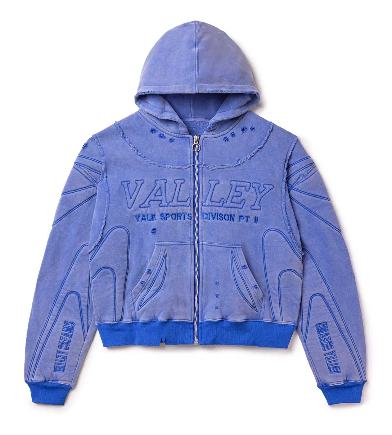 Vale Forever Armor Zip Up Hoodie Blue