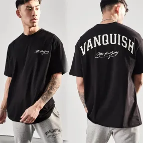 Vanquish Summer Streetwear Fashion T Shirt for Men-Short Sleeve Cotton Top