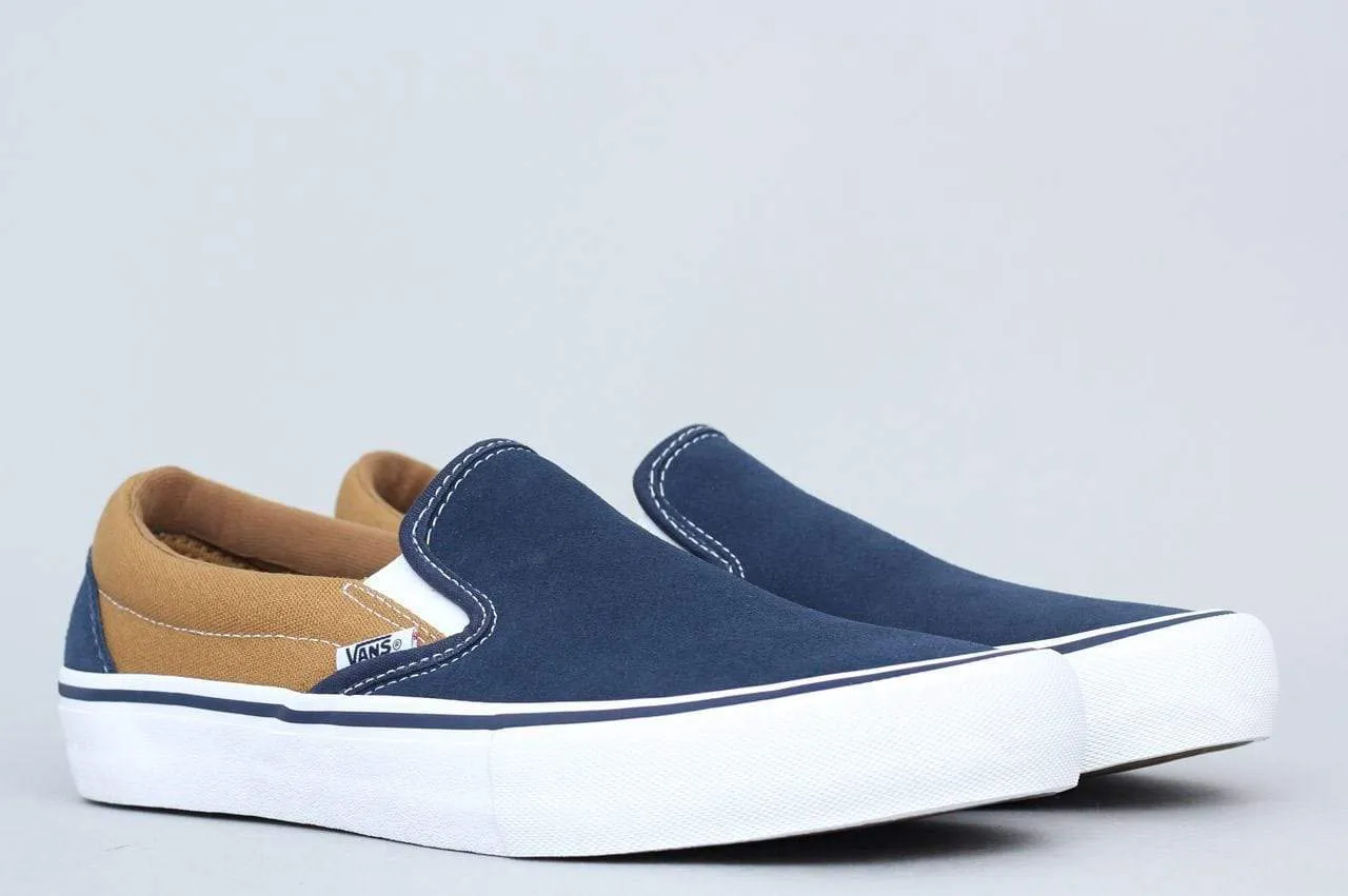 Vans Slip-On Pro Shoes Dress Blues / Medal Bronze
