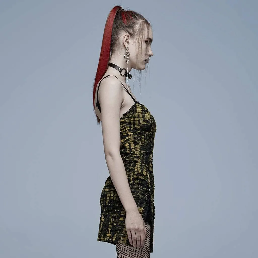 Vexara Side Slit Slip Dress