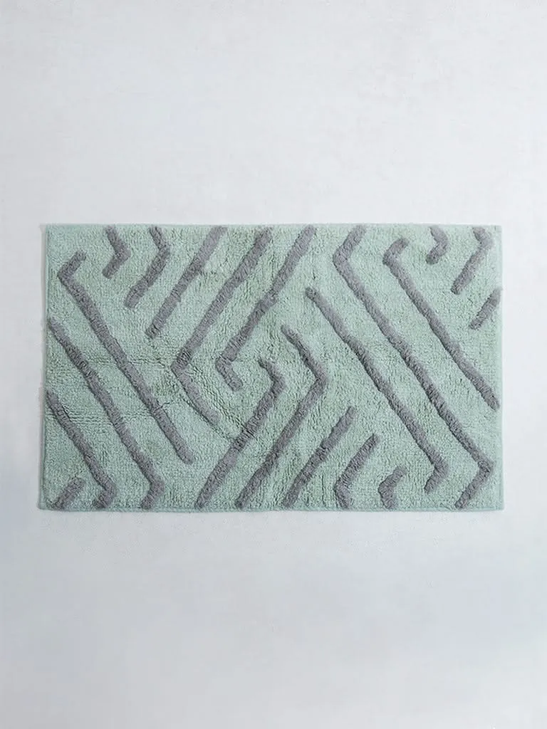 Westside Home Light Green Step Bathmat