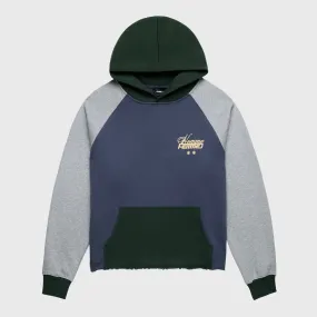 Westwood Raglan Hoodie Heather/Navy/GRN