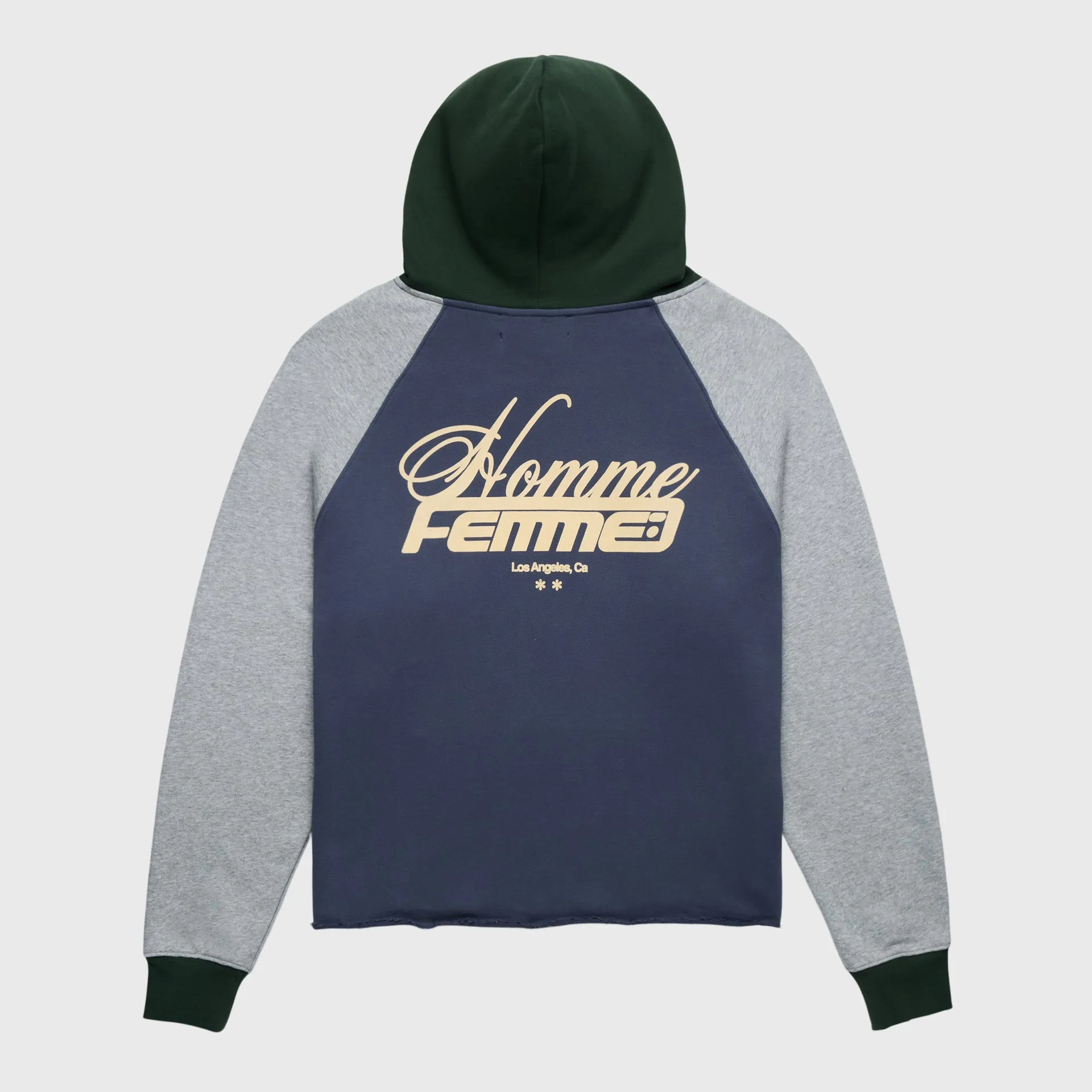 Westwood Raglan Hoodie Heather/Navy/GRN