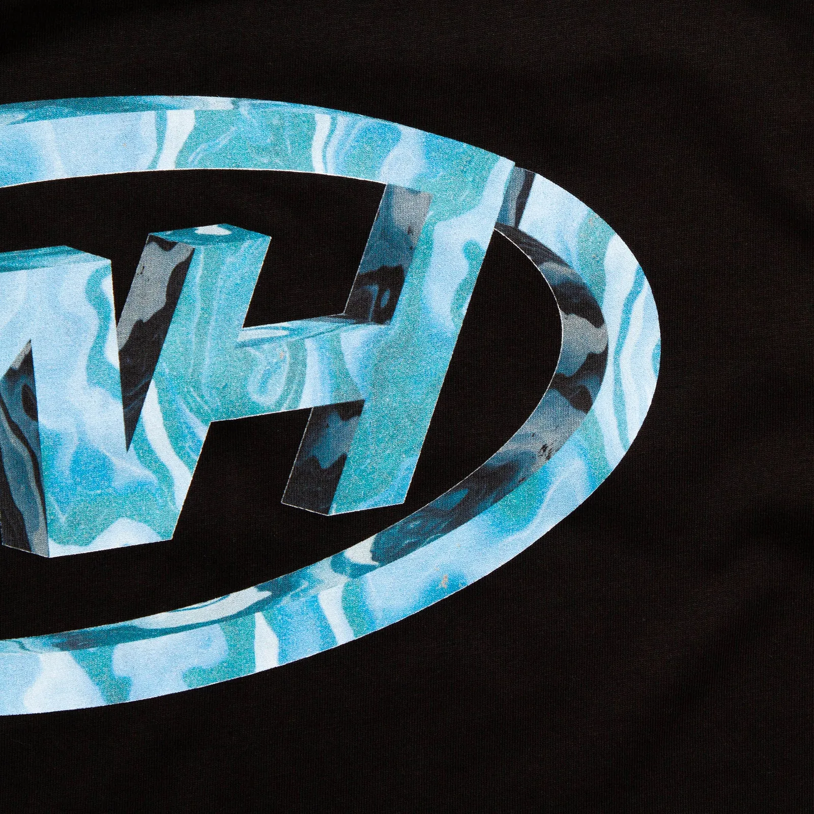 WH Crew Sky Back Print - Tshirt - Black
