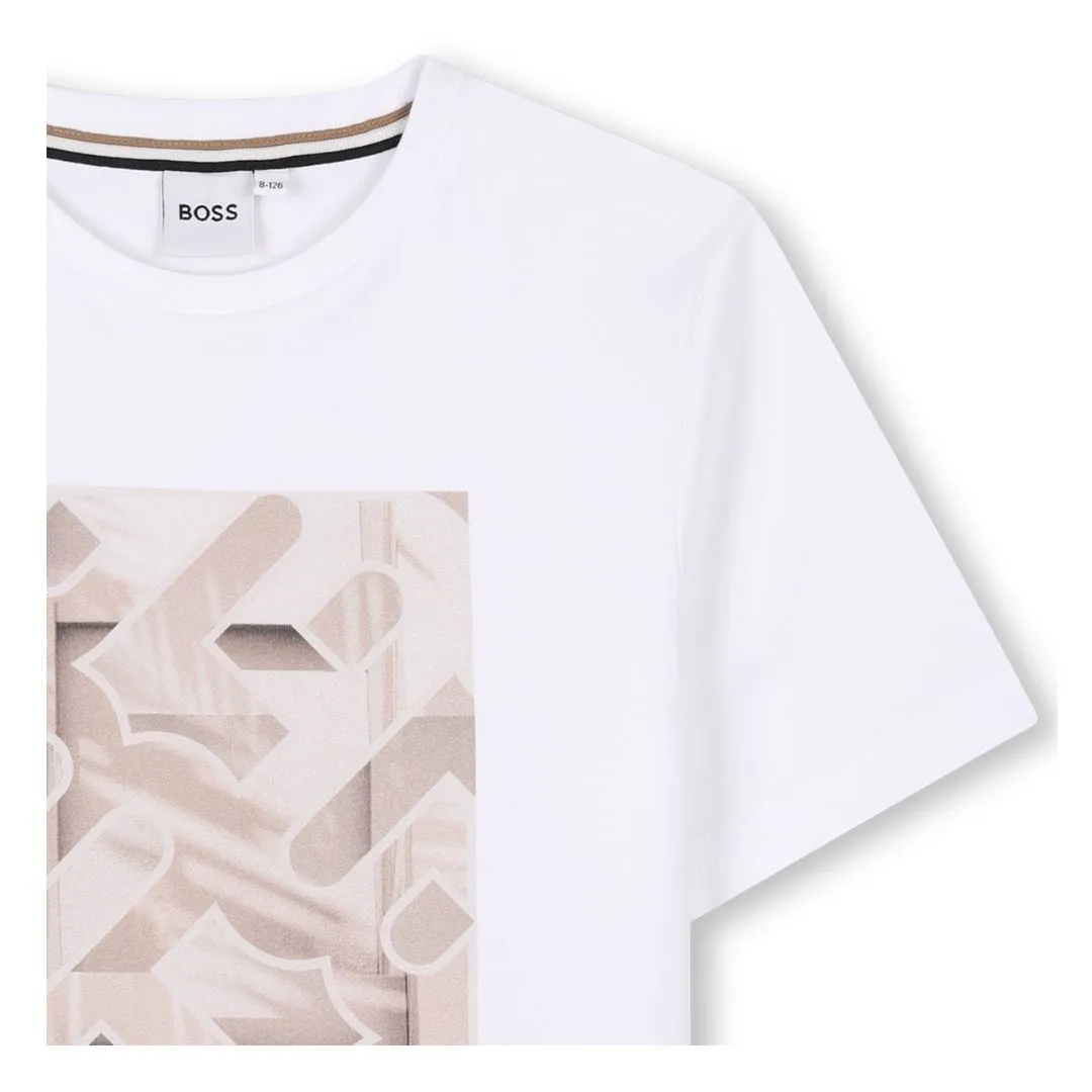 White "B" Logo T-Shirt