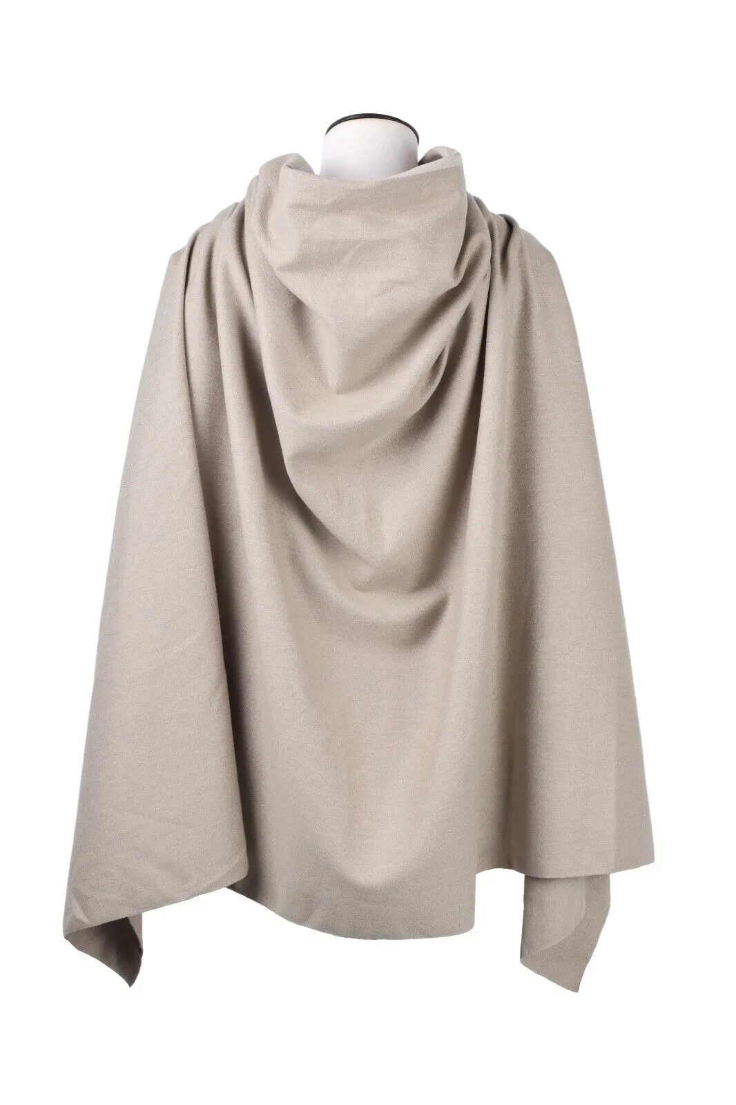 Women's ICEBERG Ivory Beige Wool Cape Jacket One Size ( XS )