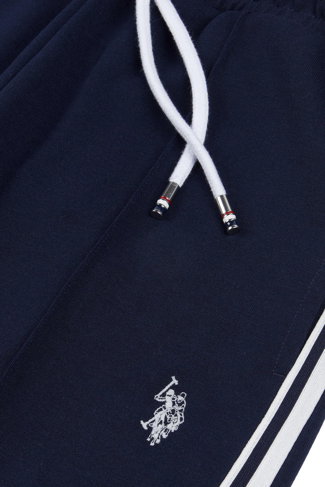 Womens Stripe Trim Flare Joggers in Navy Iris