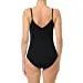 Womens-V Neck Ribbed Cami Spaghetti Strap Body Suit