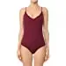 Womens-V Neck Ribbed Cami Spaghetti Strap Body Suit