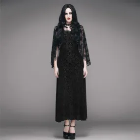 Women's Vintage Goth Cape Dress