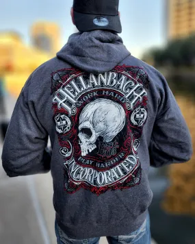 Work Hard Zip Up Hoodie