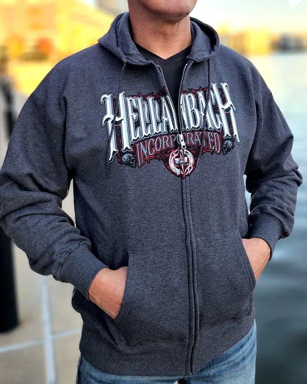 Work Hard Zip Up Hoodie