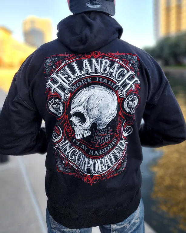 Work Hard Zip Up Hoodie