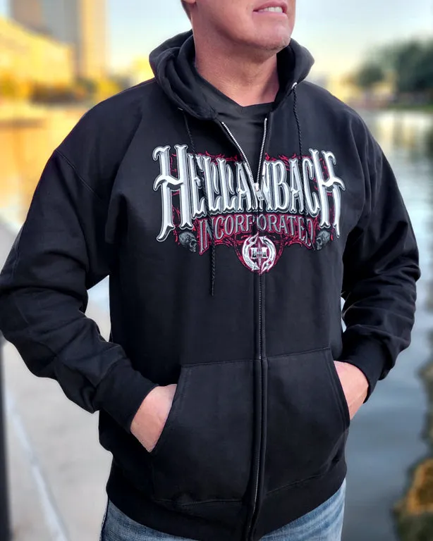 Work Hard Zip Up Hoodie
