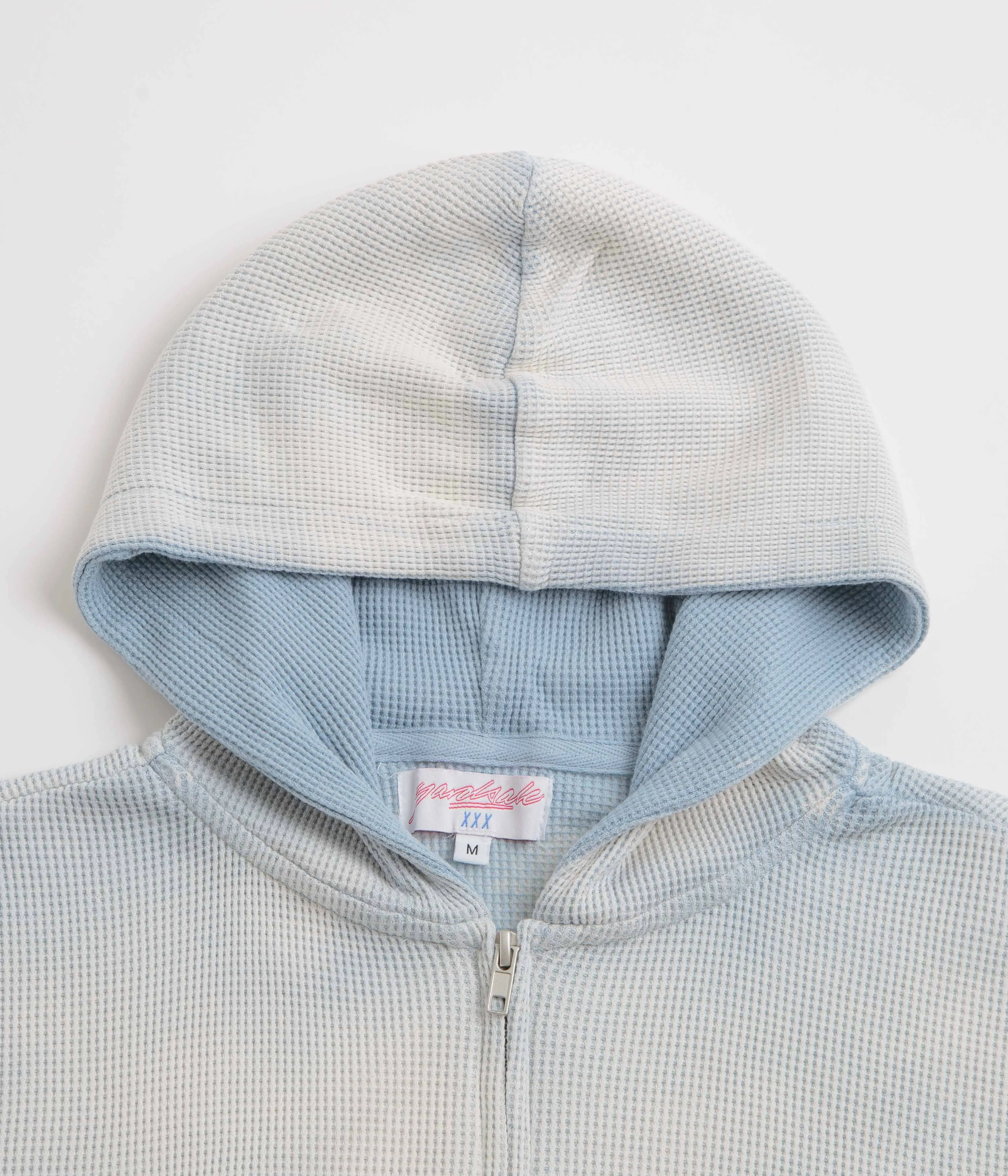 Yardsale Bleached Waffle Hoodie - Blue