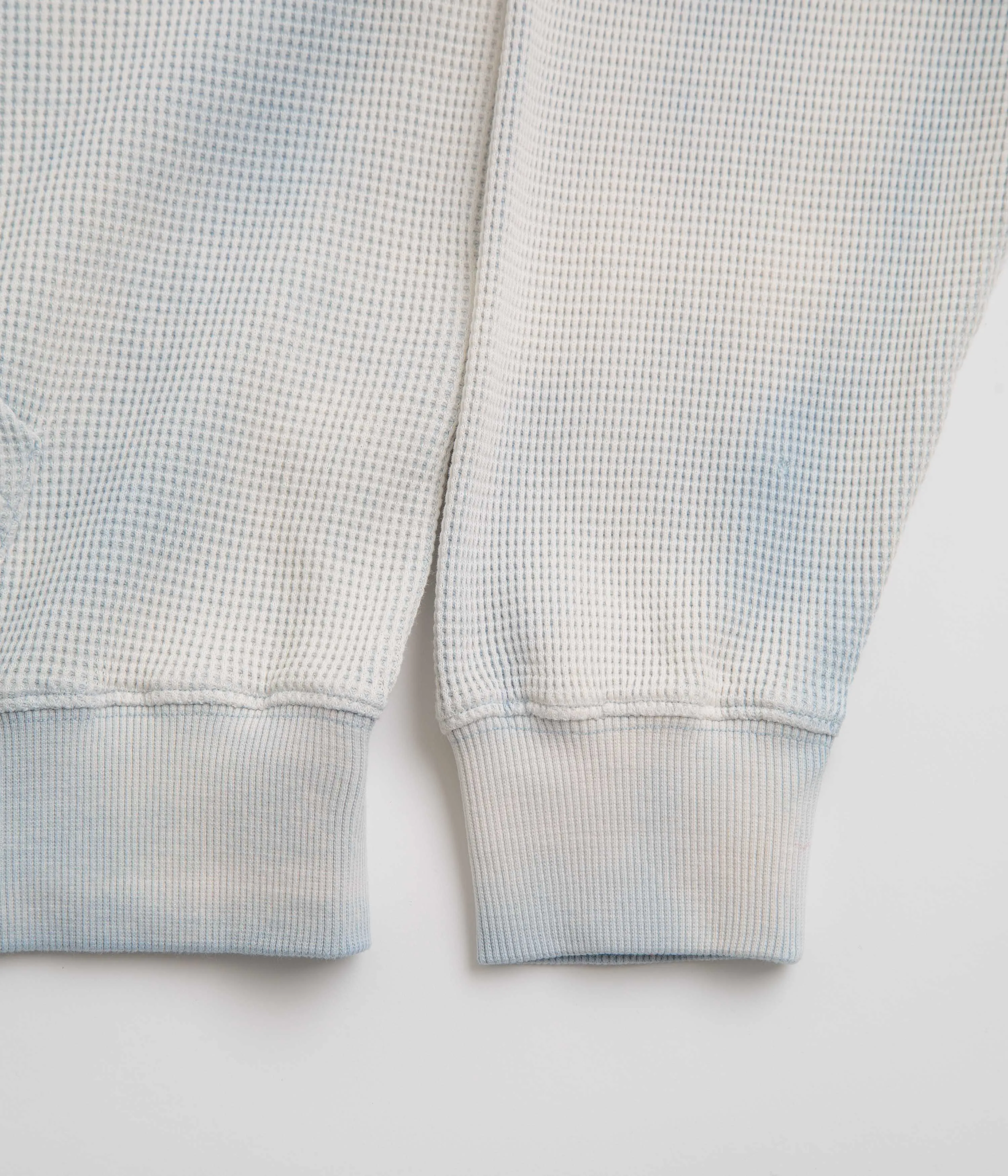 Yardsale Bleached Waffle Hoodie - Blue