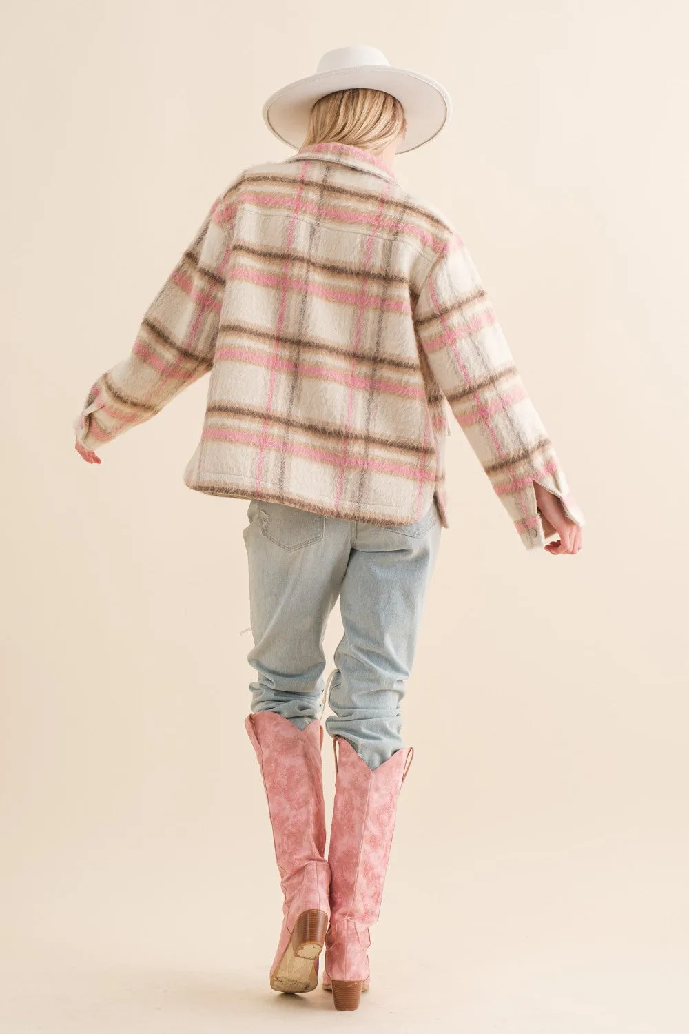 YARN DYED PLAID JACKET