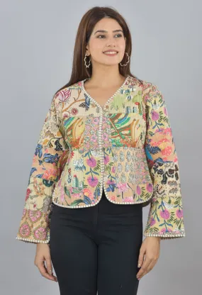 Yellow Reversible Quilted Jacket